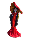 Giant La Muerte Piñata – Elegant Red Dress & Hat (1.8m)