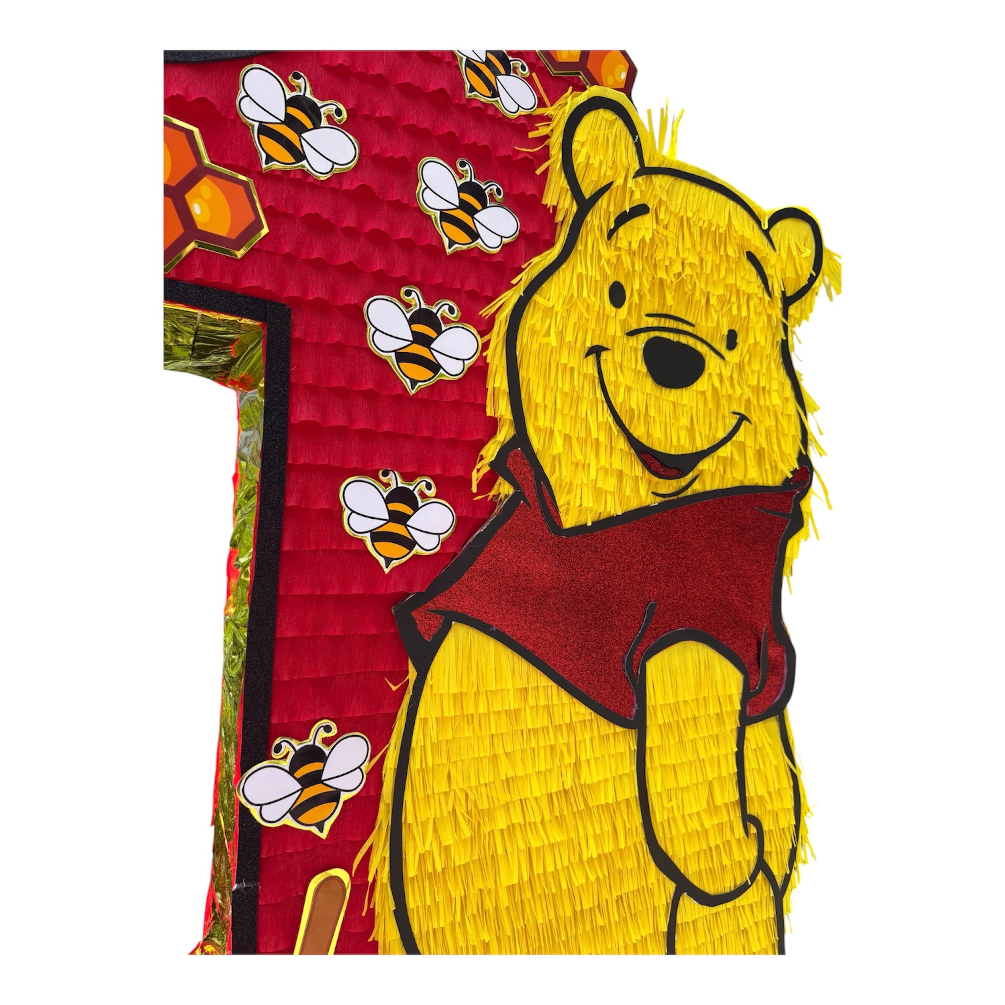 Winnie the Pooh "1" Mini Piñata | Custom Party Decor