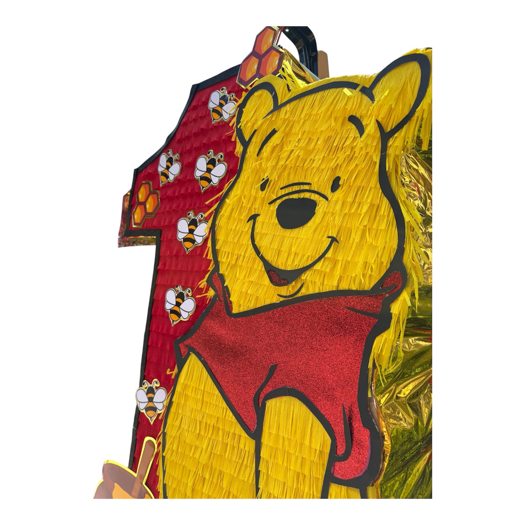Winnie the Pooh "1" Mini Piñata | Custom Party Decor
